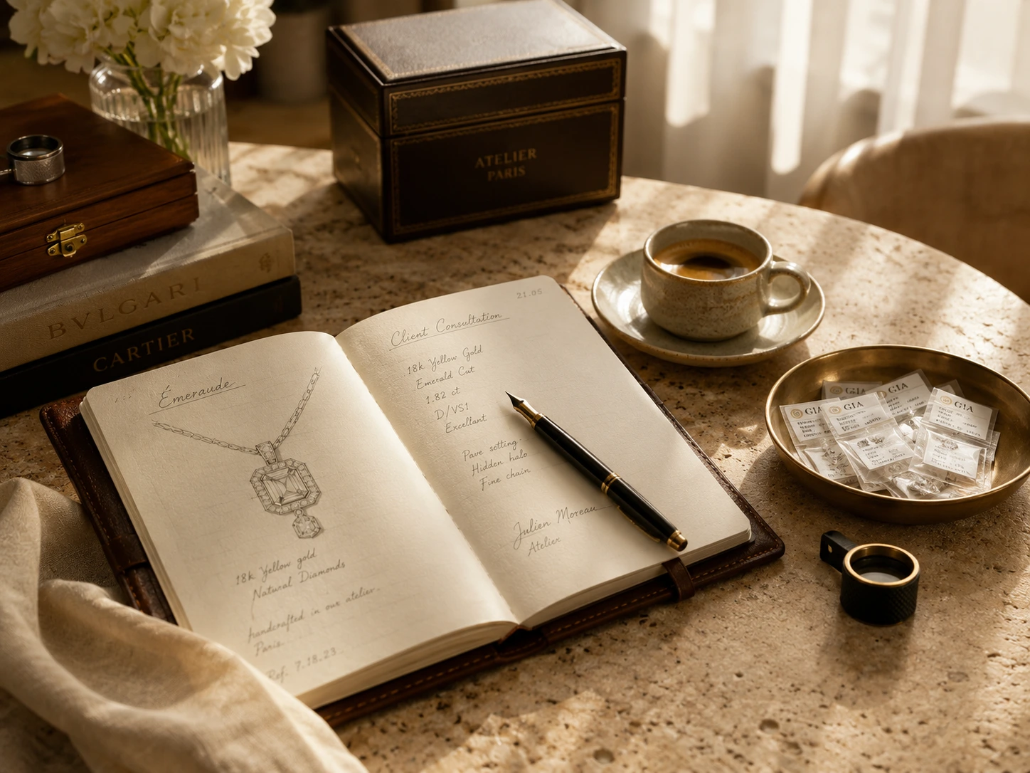 Civara Private Jewellery Consultation with Diamond Parcels